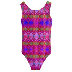 Pink Mirrors Kids  Cut-out Back One Piece Swimsuit by Thespacecampers