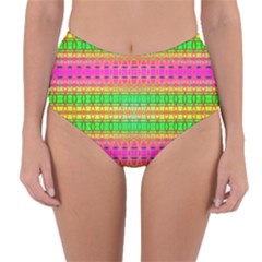 Peace And Love Reversible High-waist Bikini Bottoms by Thespacecampers