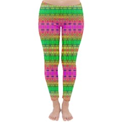 Peace And Love Classic Winter Leggings by Thespacecampers