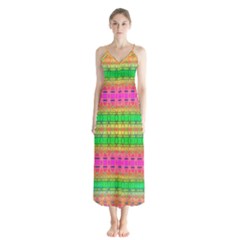 Peace And Love Button Up Chiffon Maxi Dress by Thespacecampers