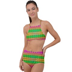 Peace And Love High Waist Tankini Set by Thespacecampers