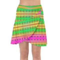 Peace And Love Wrap Front Skirt by Thespacecampers