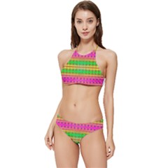 Peace And Love Banded Triangle Bikini Set by Thespacecampers