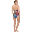 Graffiti-wall-mural-painting-arts Scallop Top Cut Out Swimsuit View2