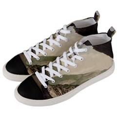 Ponale Road, Garda, Italy  Men s Mid-top Canvas Sneakers by ConteMonfrey