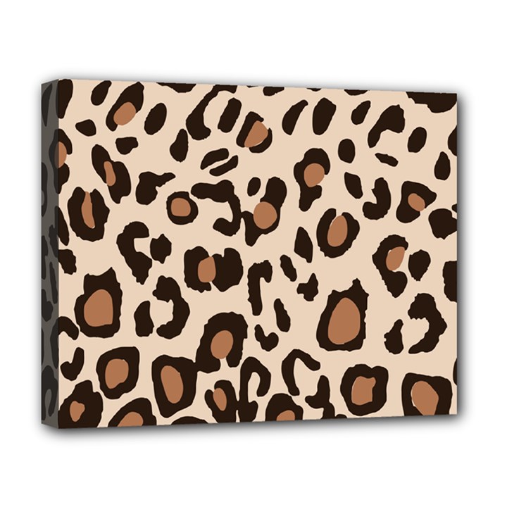 Leopard Jaguar Dots Deluxe Canvas 20  x 16  (Stretched)