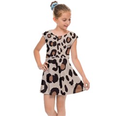 Leopard Jaguar Dots Kids  Cap Sleeve Dress by ConteMonfrey