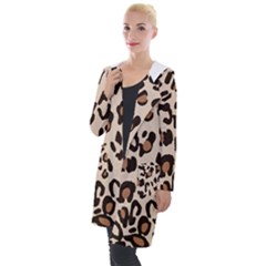 Leopard Jaguar Dots Hooded Pocket Cardigan by ConteMonfrey