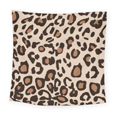 Leopard Jaguar Dots Square Tapestry (large) by ConteMonfrey