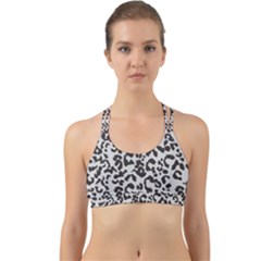 Grey And Black Jaguar Dots Back Web Sports Bra by ConteMonfrey