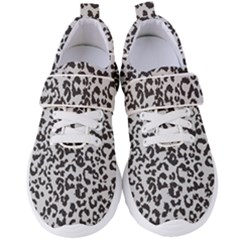 Grey And Black Jaguar Dots Women s Velcro Strap Shoes by ConteMonfrey