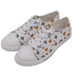 Rabbit, Lions And Nuts  Women s Low Top Canvas Sneakers by ConteMonfrey