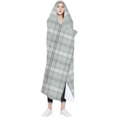 Winter Gray Plaids Wearable Blanket by ConteMonfrey