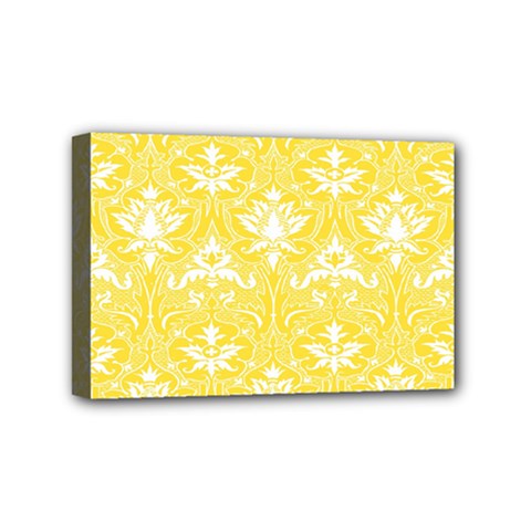 Yellow Lace Decorative Ornament - Pattern 14th And 15th Century - Italy Vintage  Mini Canvas 6  x 4  (Stretched)