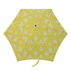 Yellow Lace Decorative Ornament - Pattern 14th And 15th Century - Italy Vintage  Mini Folding Umbrellas