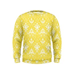 Yellow Lace Decorative Ornament - Pattern 14th And 15th Century - Italy Vintage  Kids  Sweatshirt