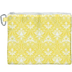 Yellow Lace Decorative Ornament - Pattern 14th And 15th Century - Italy Vintage  Canvas Cosmetic Bag (XXXL)