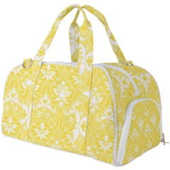 Yellow Lace Decorative Ornament - Pattern 14th And 15th Century - Italy Vintage  Burner Gym Duffel Bag