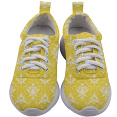 Yellow Lace Decorative Ornament - Pattern 14th And 15th Century - Italy Vintage  Kids Athletic Shoes