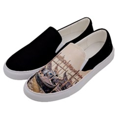 Black Several Boats - Colorful Italy  Men s Canvas Slip Ons by ConteMonfrey