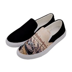 Black Several Boats - Colorful Italy  Women s Canvas Slip Ons by ConteMonfrey