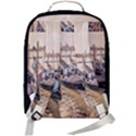 Black Several Boats - Colorful Italy  Double Compartment Backpack View3