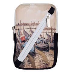 Black Several Boats - Colorful Italy  Belt Pouch Bag (small) by ConteMonfrey