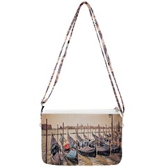 Black Several Boats - Colorful Italy  Double Gusset Crossbody Bag by ConteMonfrey