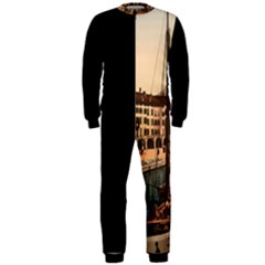  The Harbor, Riva, Lake Garda, Italy 1890-1900 Onepiece Jumpsuit (men) by ConteMonfrey