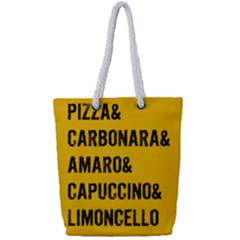 It`s An Italian Thing! Full Print Rope Handle Tote (small) by ConteMonfrey