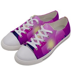 Landscape Illustration Illustrator Women s Low Top Canvas Sneakers