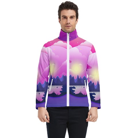 Landscape Illustration Illustrator Men s Bomber Jacket by Wegoenart