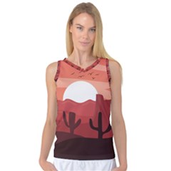 Artistic Digital Landscape Art Women s Basketball Tank Top by Wegoenart