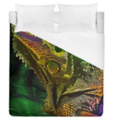 Chameleon Reptile Lizard Animal Duvet Cover (queen Size) by Wegoenart