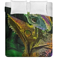 Chameleon Reptile Lizard Animal Duvet Cover Double Side (california King Size) by Wegoenart