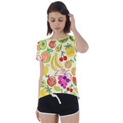 Seamless-fruit Short Sleeve Foldover Tee by nateshop