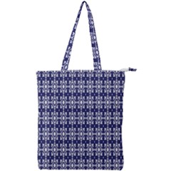 Floral-navi Double Zip Up Tote Bag by nateshop