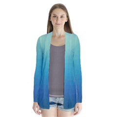 Color-bubbly Drape Collar Cardigan by nateshop