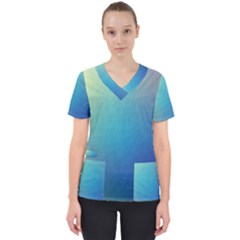 Color-bubbly Women s V-neck Scrub Top by nateshop