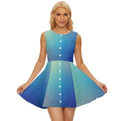 Color-bubbly Sleeveless Button Up Dress by nateshop