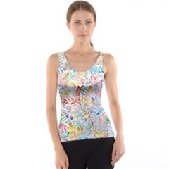 Floral Pattern Tank Top