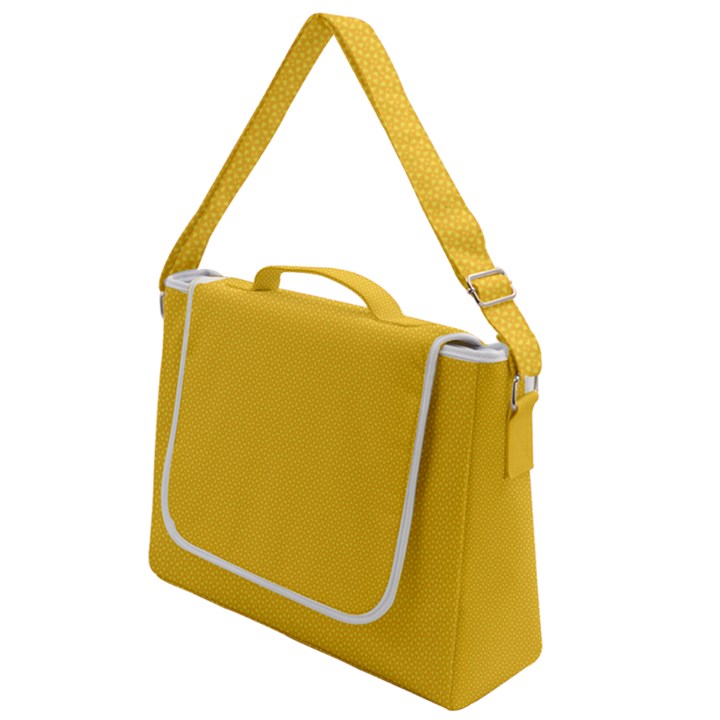 Geometric-pattern-yellow Box Up Messenger Bag