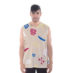 Pattern-star Moca Men s Basketball Tank Top by nateshop