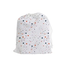 Background-round Spots Drawstring Pouch (large) by nateshop