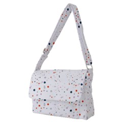 Background-round Spots Full Print Messenger Bag (m) by nateshop