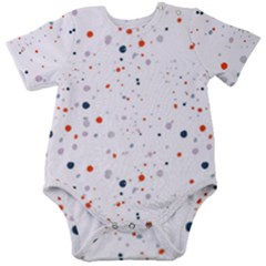 Background-round Spots Baby Short Sleeve Onesie Bodysuit by nateshop