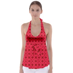 Red-star Babydoll Tankini Top by nateshop