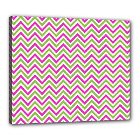 Mave,chevron,white,navi,purple Canvas 24  X 20  (stretched)