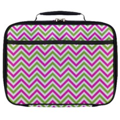 Mave,chevron,white,navi,purple Full Print Lunch Bag