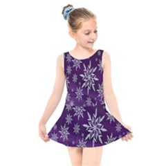 Star Christmas Kids  Skater Dress Swimsuit